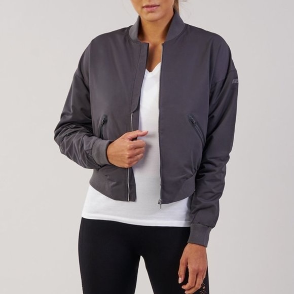 Gymshark Jackets & Blazers - Gymshark Lo Bomber Jacket in Charcoal